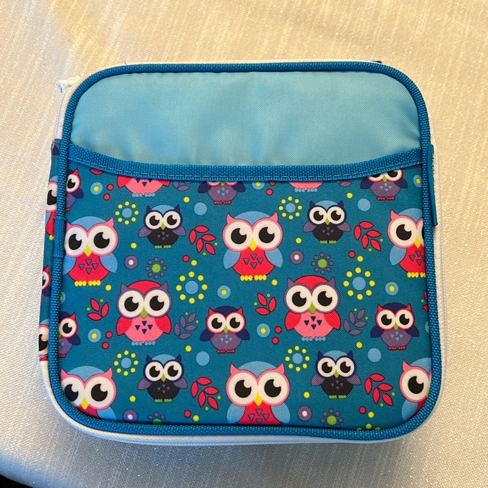 Artic Zone Owl Lunch Bag Combo Lunch Bag Ice Pack Sandwich Container Blue/Pink